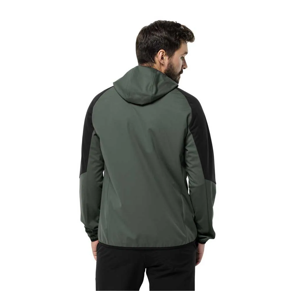 Jack Wolfskin Feldberg Hettegenser, Hedge green
