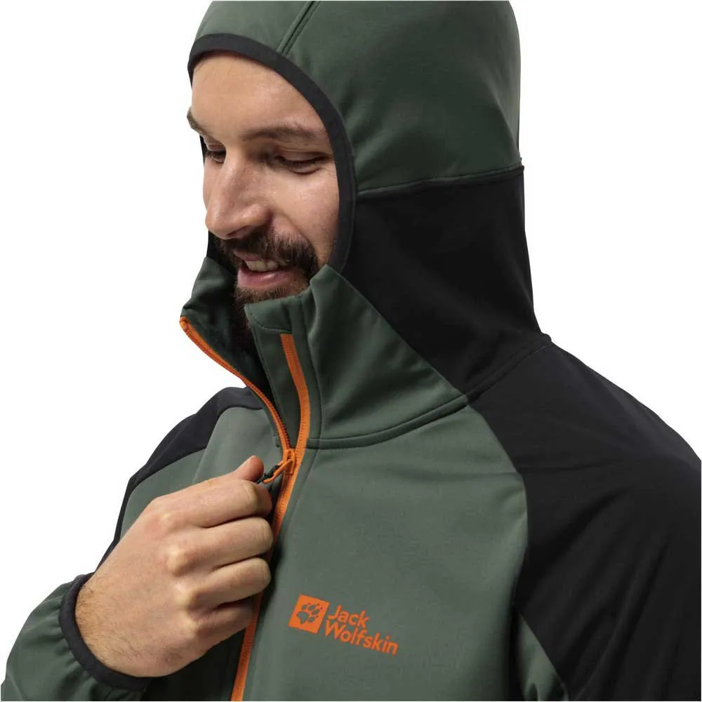 Jack Wolfskin Feldberg Hettegenser, Hedge green