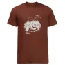 Jack Wolfskin Find Your Spot Kortarmet T-skjorte, Carmine