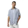 Soft blue check