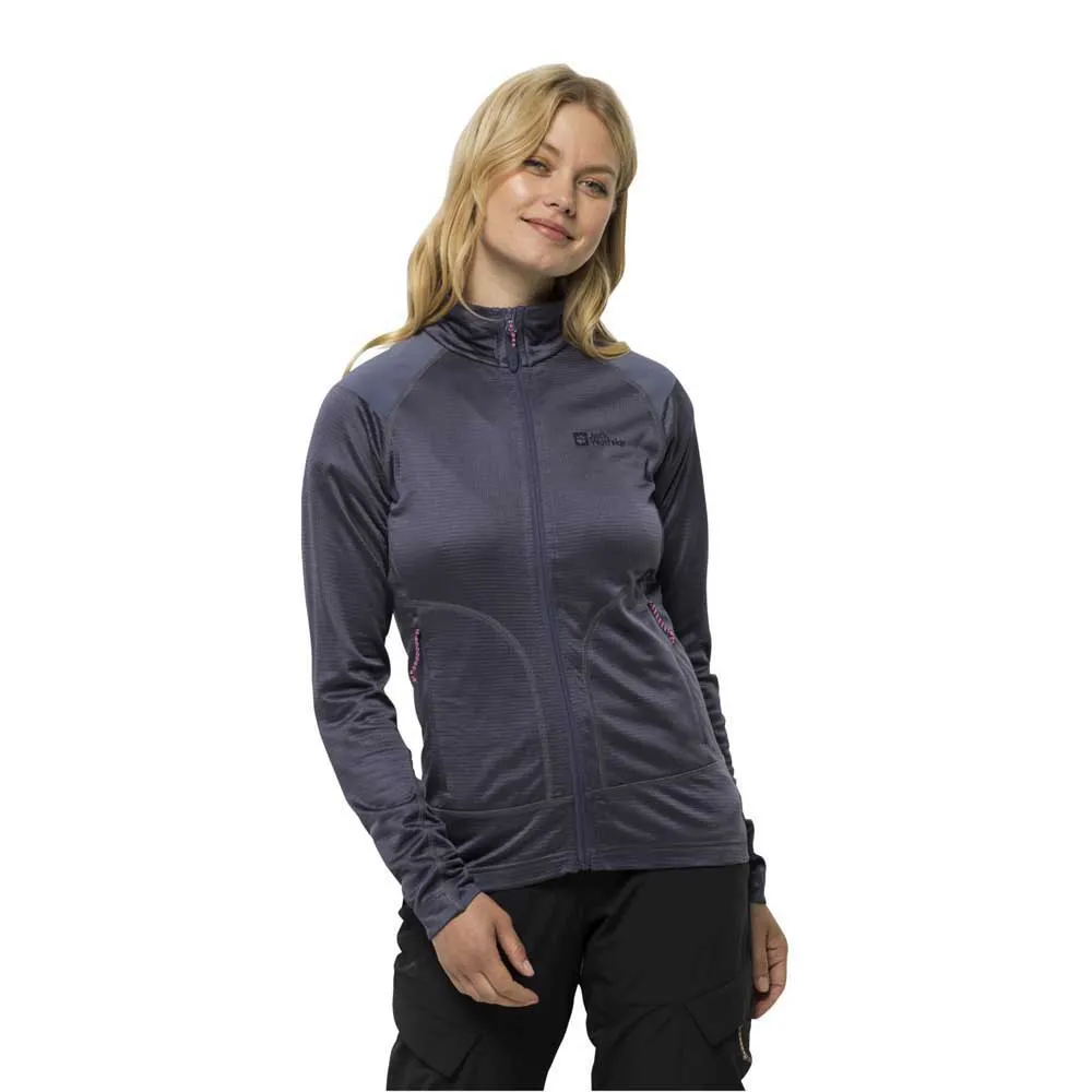 Jack Wolfskin Kammweg Fleecejakke Med Full Glidelås
