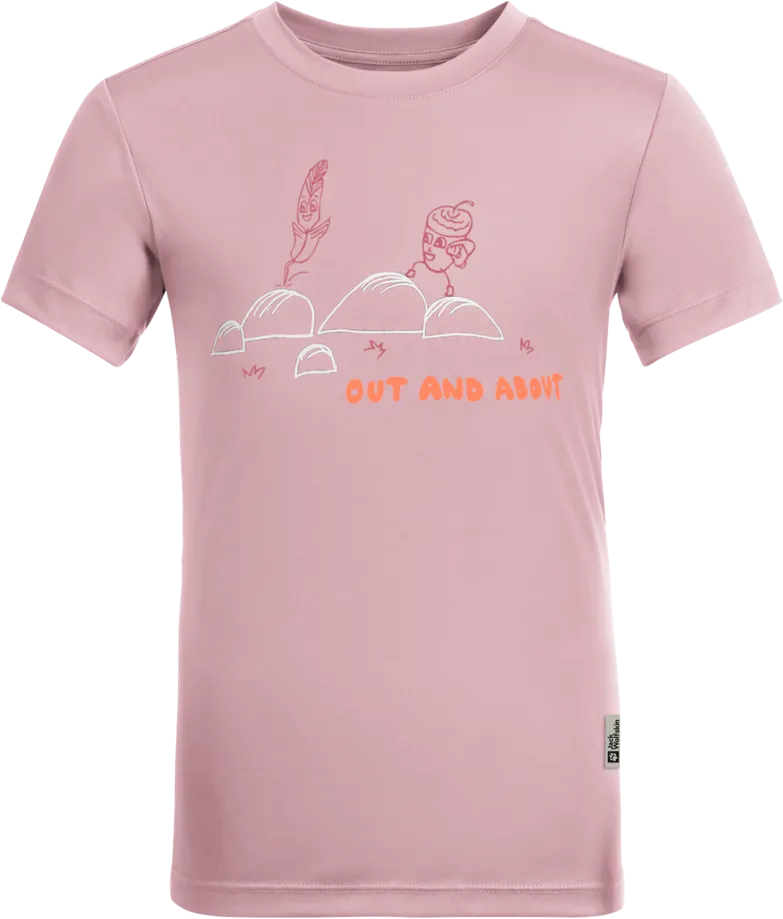 Jack Wolfskin Kids' Out And About Tee, Water lily, 176 Jack Wolfskin Kids' Out And About Tee, Water lily, 176
