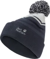 Jack Wolfskin Kid's Stripy Pompom Beanie Jack Wolfskin Kid's Stripy Pompom Beanie