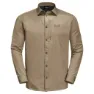 Jack Wolfskin Men's Lakeside Roll-up Shirt (2021), Sand dune