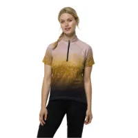 Jack Wolfskin Morobbia Half Zip Print Kortarmet T-skjorte