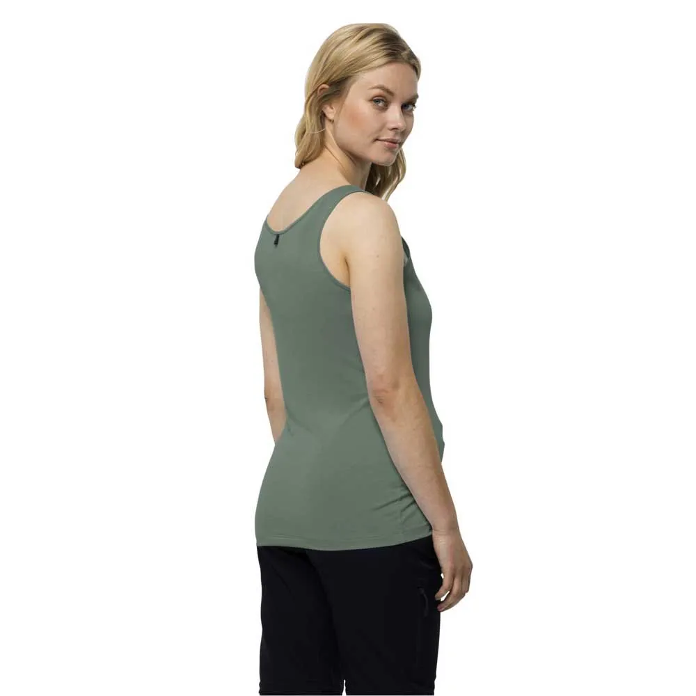 Jack Wolfskin Pack & Go Ermeløs T-skjorte, Picnic green