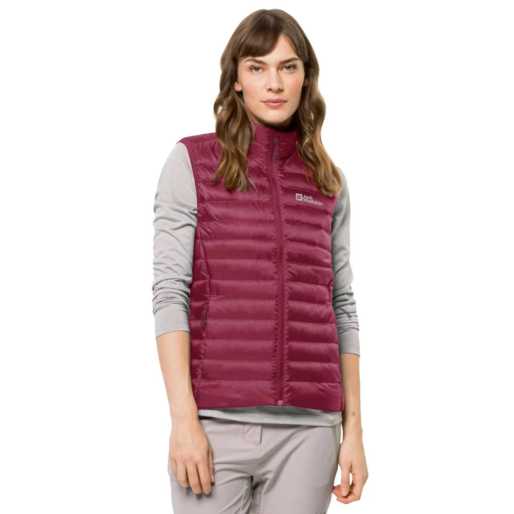 Jack Wolfskin Pack Go Vest Refurbished, Sangria red
