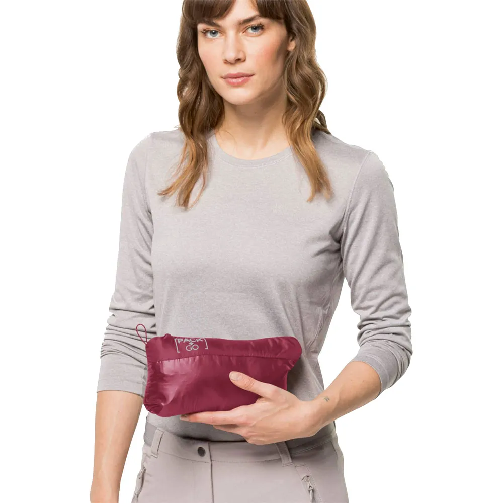 Jack Wolfskin Pack Go Vest Refurbished, Sangria red