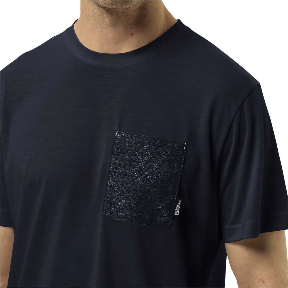 Jack Wolfskin Pocket Karana Kortarmet T-skjorte, Night blue Jack Wolfskin Pocket Karana Kortarmet T-skjorte, Night blue