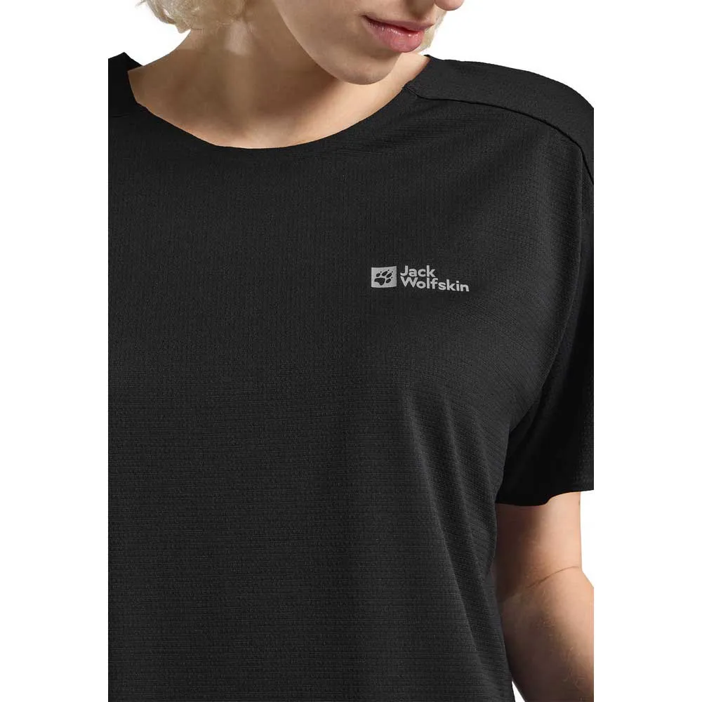 Jack Wolfskin Prelight Stride Crop Kortarmet T-skjorte