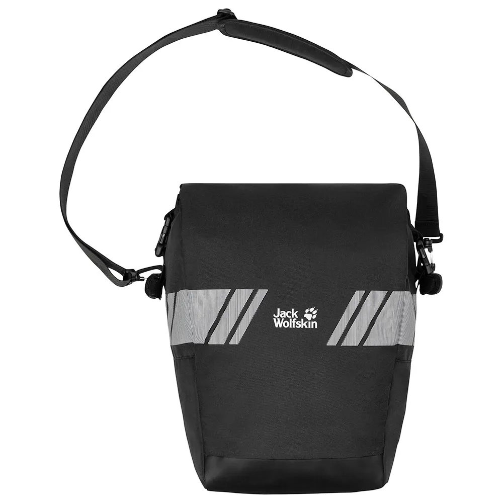 Jack Wolfskin Rack 12l Sykkelveske, Flash black, One Size