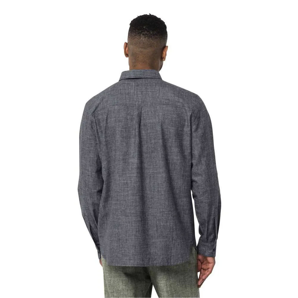 Jack Wolfskin Sandroute Skjorte Med Lange Ermer, Night blue