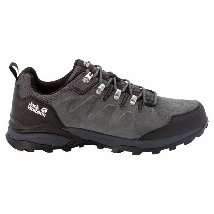 Jack Wolfskin Shoes Refugio Texapore Low Tursko Refurbished, Grey / black Jack Wolfskin Shoes Refugio Texapore Low Tursko Refurbished, Grey / black