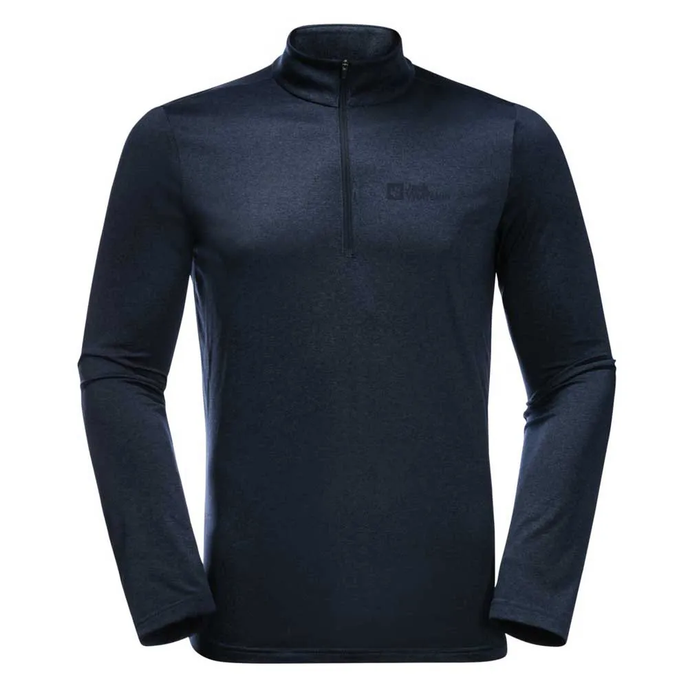 Jack Wolfskin Sky Thermal Half Zip Langarmet T-skjorte