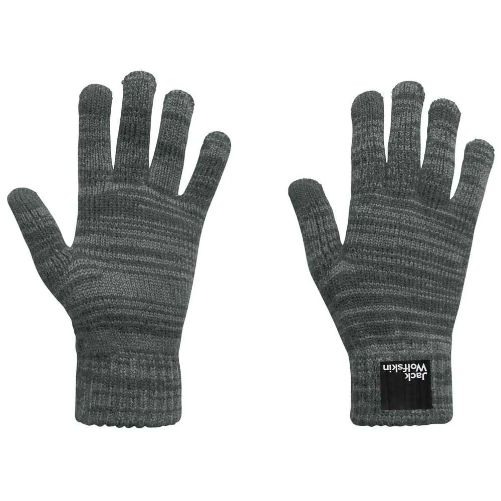 Jack Wolfskin Spirit Knit Hansker, Slate green, L/XL