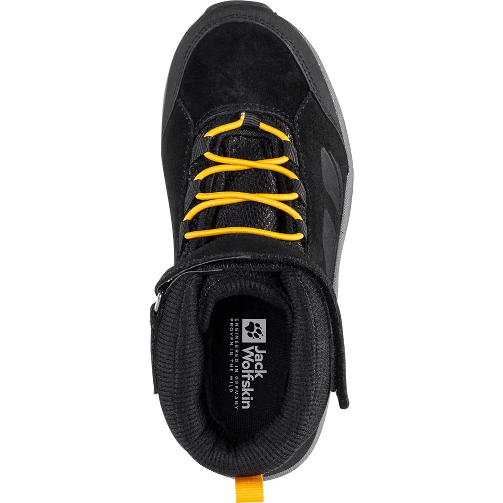 Jack Wolfskin Vojo Lt Texapore Mid Tursko, Black / burly yellow xt, EU 31