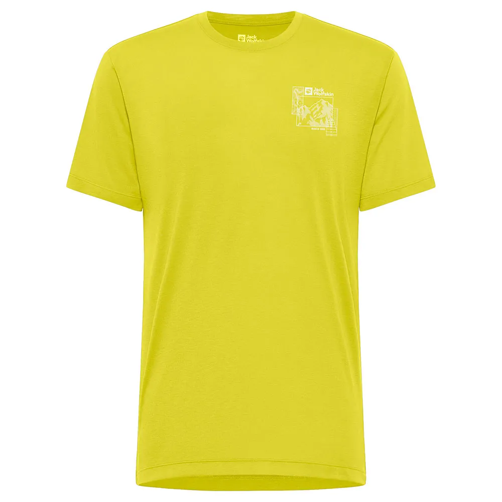 Jack Wolfskin Vonnan Graphic Kortarmet T-skjorte