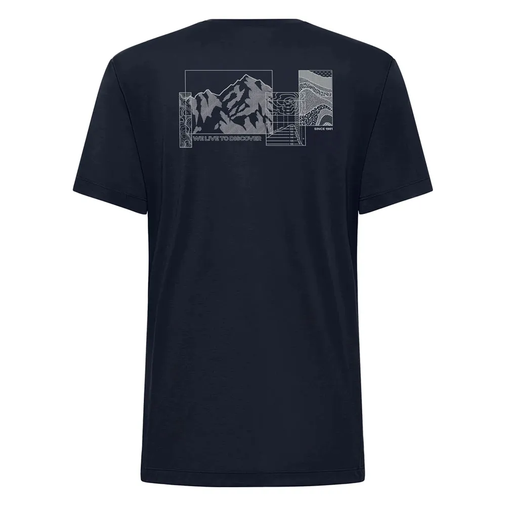 Jack Wolfskin Vonnan Graphic Kortarmet T-skjorte