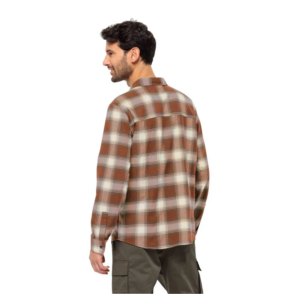 Jack Wolfskin Wanderweg Skjorte Med Lange Ermer