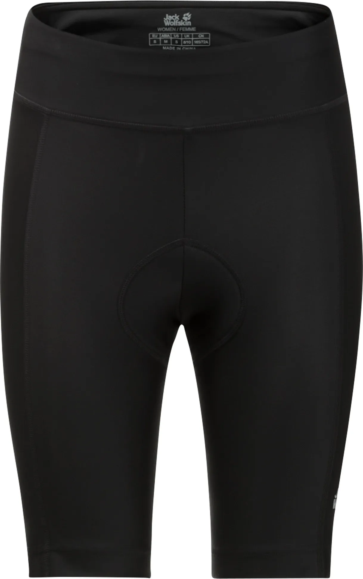 Jack Wolfskin Women's Tourer Padded Shorts, Black Jack Wolfskin Women's Tourer Padded Shorts, Black
