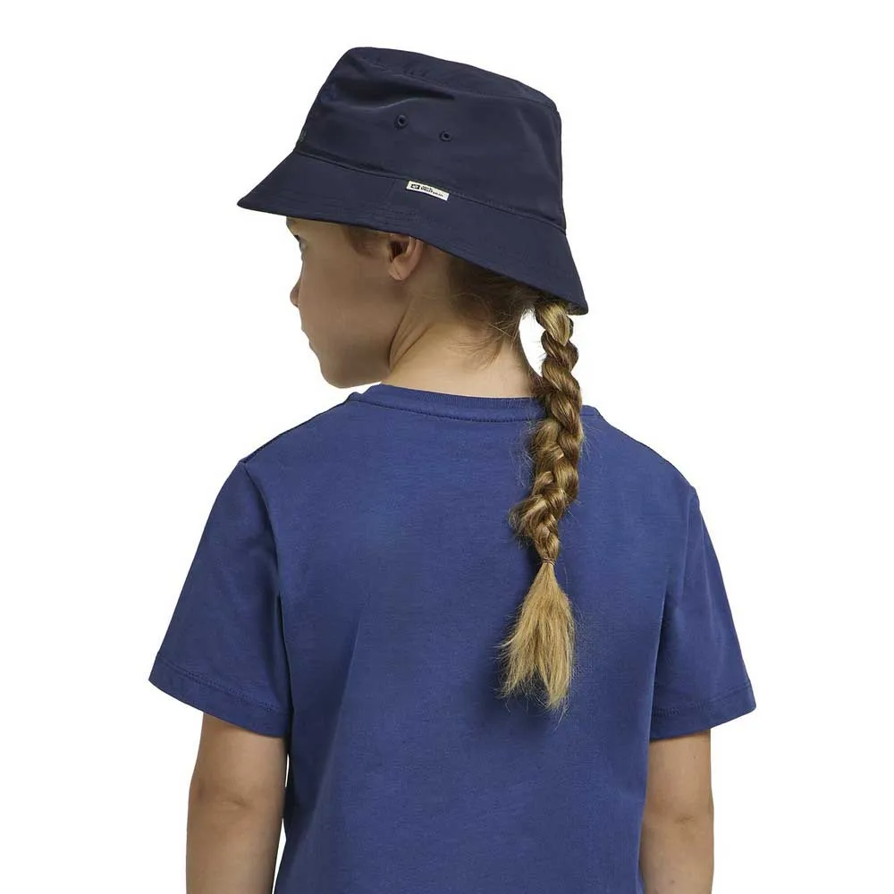 Jack Wolfskin Woods Bucket Hatt, Print night blue, S