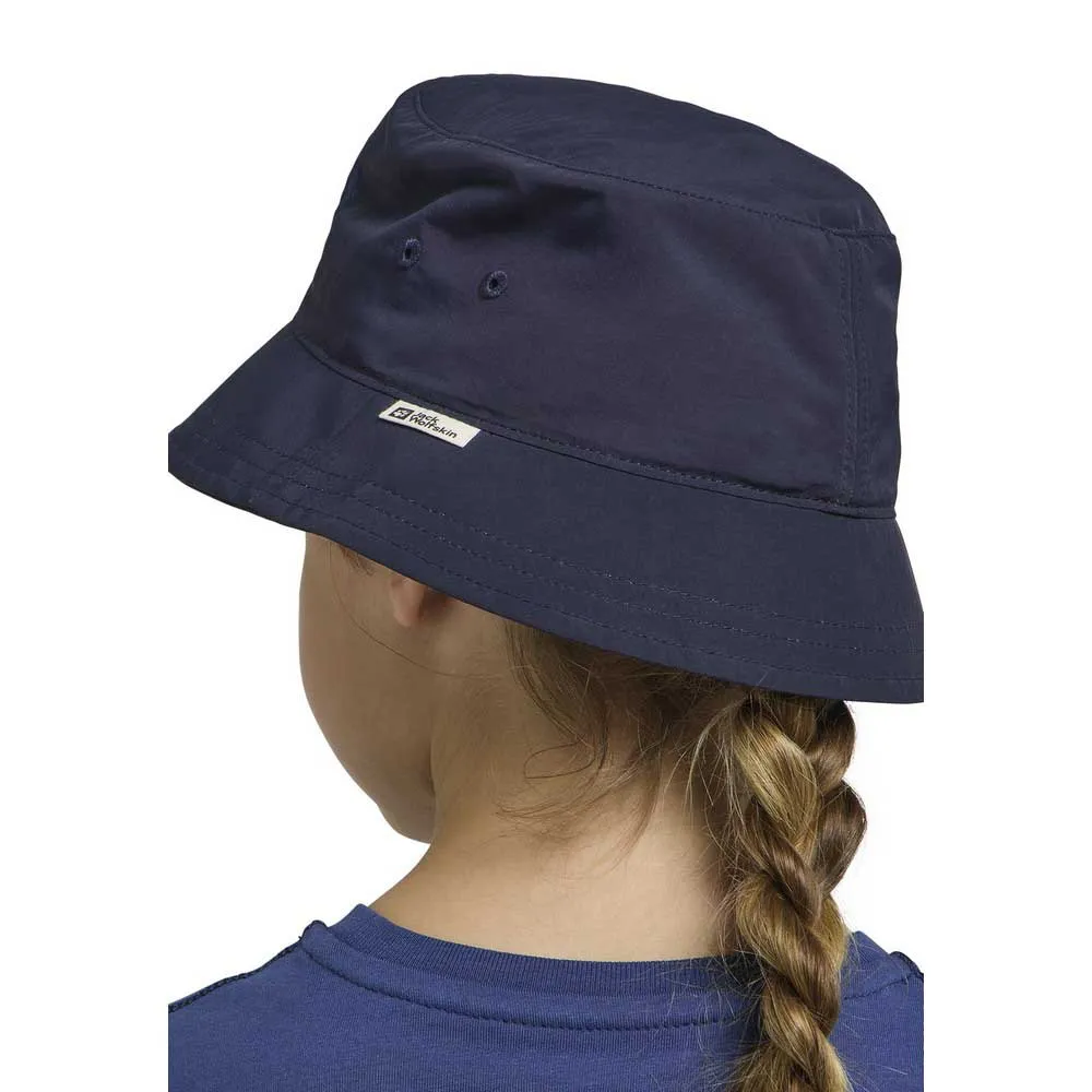 Jack Wolfskin Woods Bucket Hatt, Print night blue, S