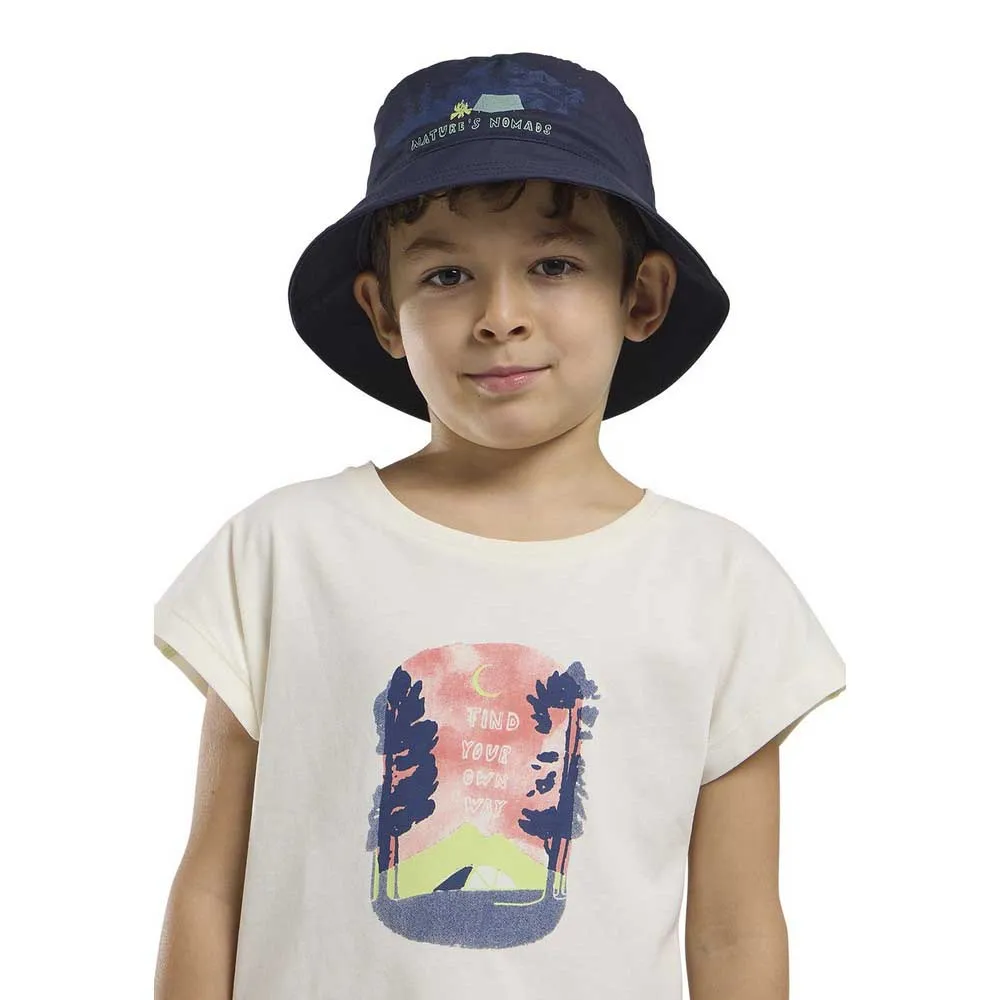 Jack Wolfskin Woods Bucket Hatt, Print night blue, S