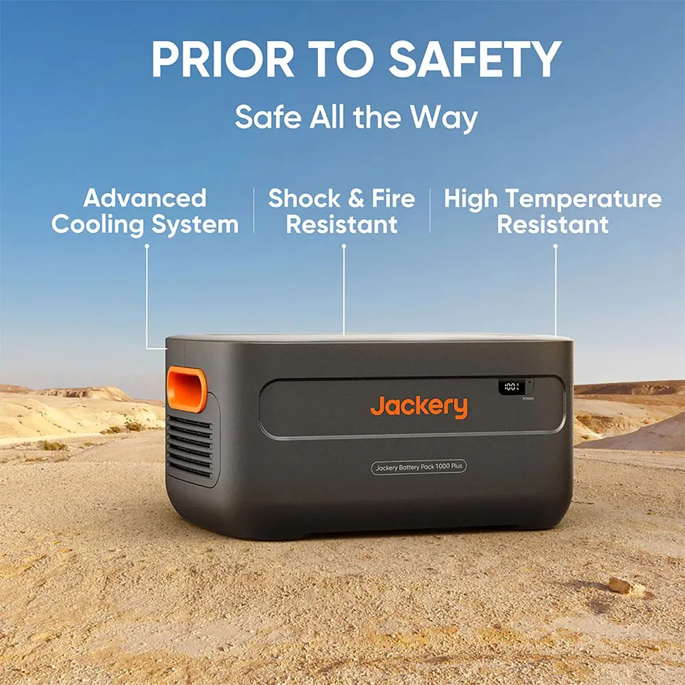 Jackery 1000 Plus Batteri, Black, One Size