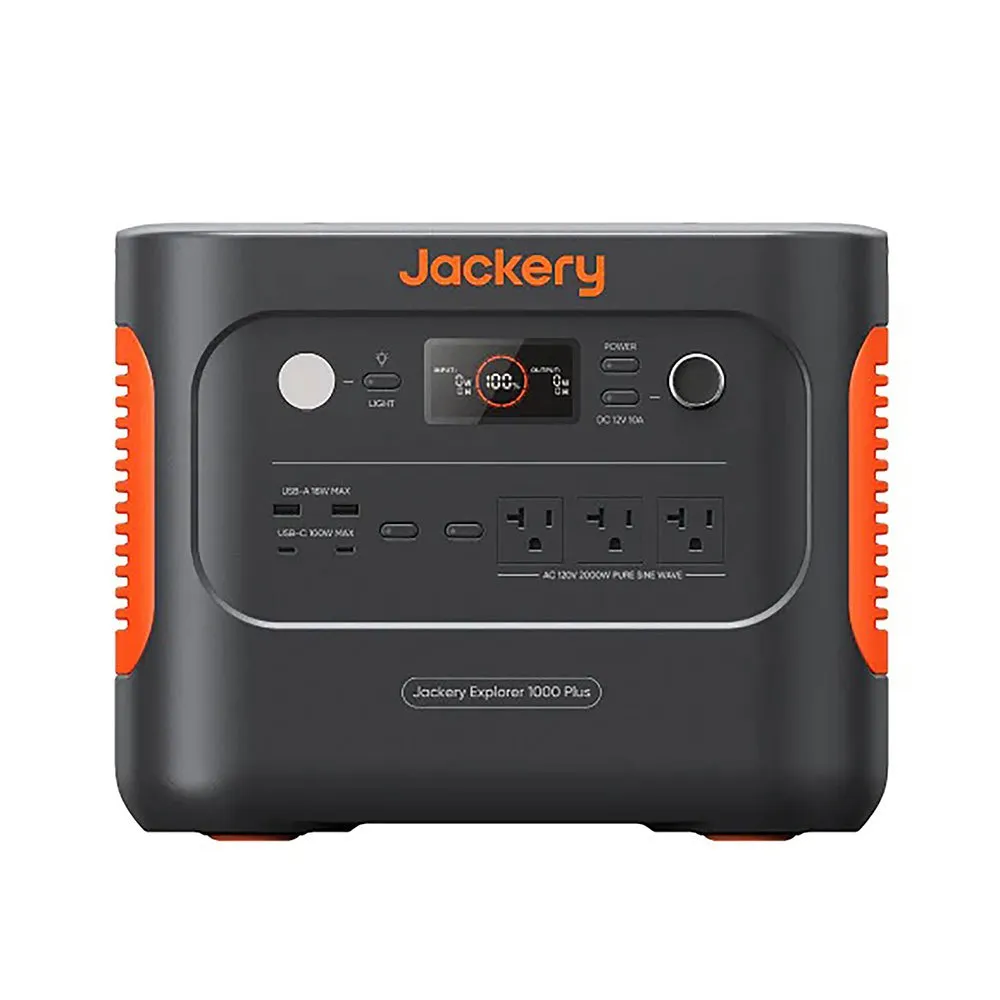Jackery Explorer 1000 Plus Bærbar Kraftstasjon, Black, One Size Jackery Explorer 1000 Plus Bærbar Kraftstasjon, Black, One Size