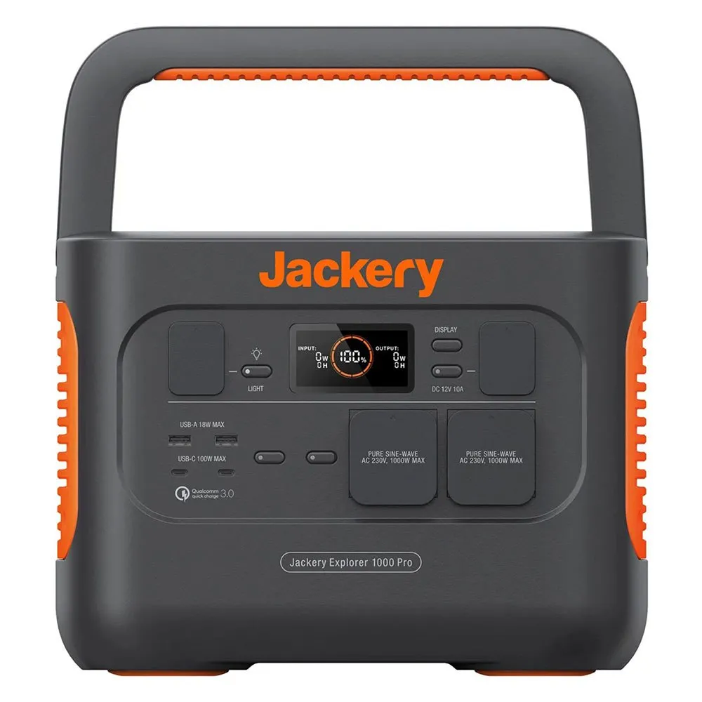 Jackery Explorer 1000 Pro Bærbar Kraftstasjon, Black, One Size Jackery Explorer 1000 Pro Bærbar Kraftstasjon, Black, One Size
