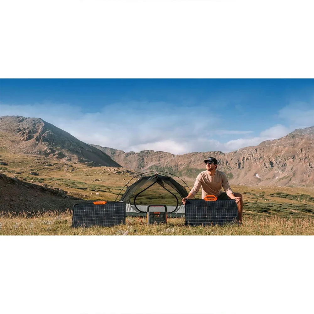 Jackery Solarsaga Bærbar Solcellepanel 80w, Black, One Size Jackery Solarsaga Bærbar Solcellepanel 80w, Black, One Size