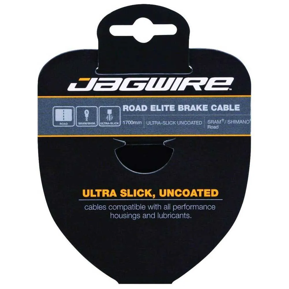 Jagwire Elite Polished Ultra-slick Stainless Campagnolo Road Bremsekabel, Silver, 1.5 x 1700mm