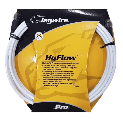 Jagwire Kabelsett Jagwire HyFlow Hydraulisk Quick-Fit Teflon 3000 mm Hvit