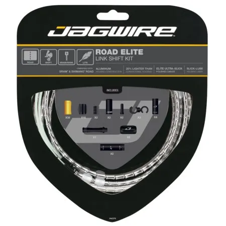 Jagwire Kit Road Elite Link-giring, Green, One Size