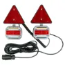 Jbm Magnetisk Sett Med 2 Led-piloter Og 2 Reflekser, Black / green, One Size