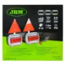 Jbm Magnetisk Sett Med 2 Led-piloter Og 2 Reflekser, Black / green, One Size