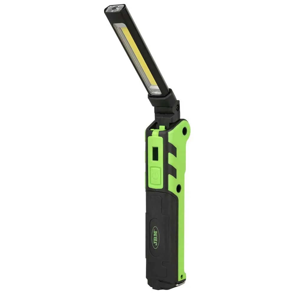 Jbm Mini Articulated Magnetic Led 360lm Lommelykt, Black / green, One Size