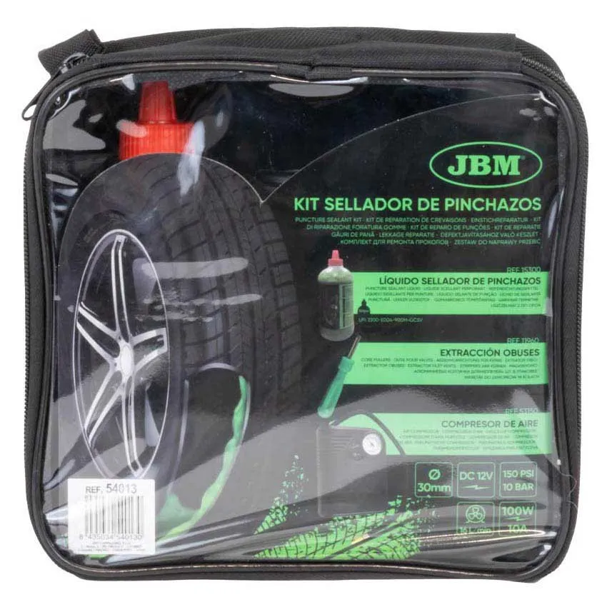 Jbm Puncture Seal Kit - Væske Og Luftkompressor, Black / green, One Size