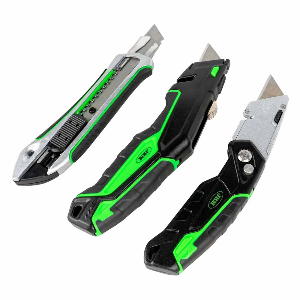 Jbm Sett Med 3 Profesjonelle Kuttere, Black / green, One Size