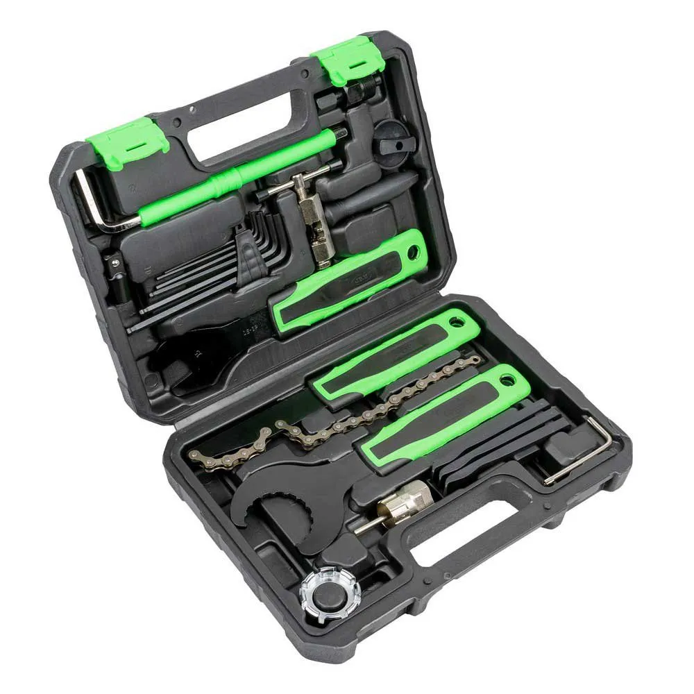 Jbm Verktøykasse For Sykkelreparasjon 20 Stykker, Black / green, One Size Jbm Verktøykasse For Sykkelreparasjon 20 Stykker, Black / green, One Size