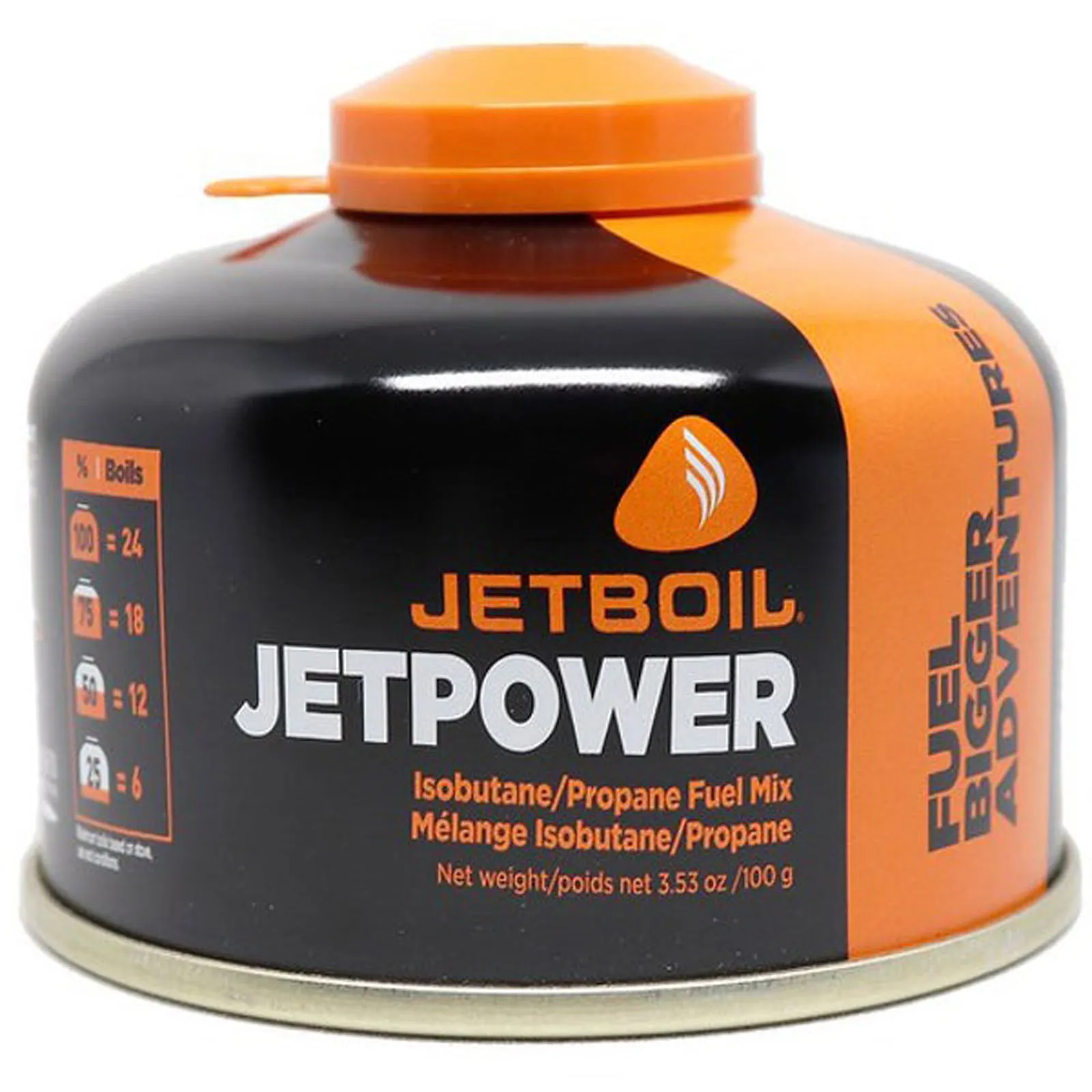 Jetboil JetPower Gass 100g høy effekt og lavt forbruk