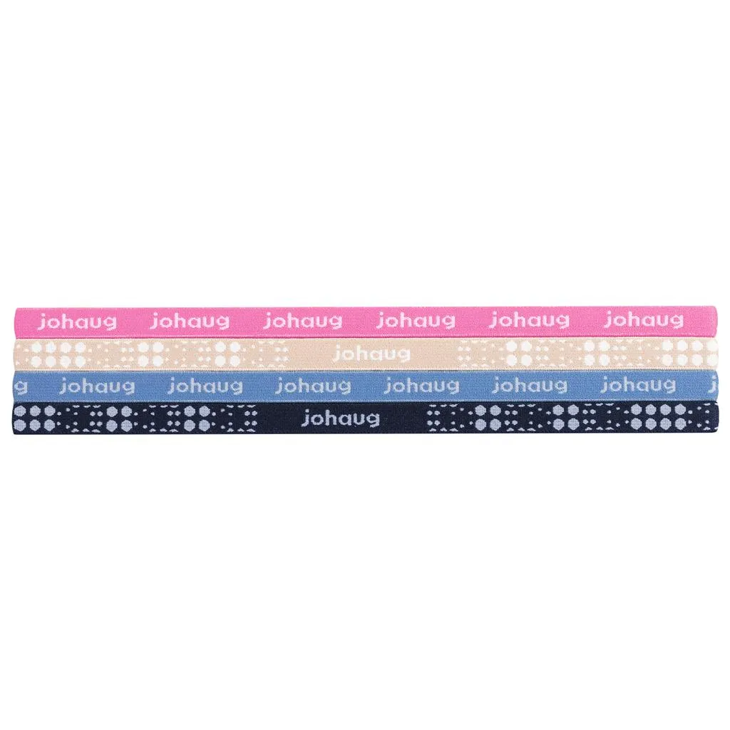 Johaug 4pk Hairband, Pink