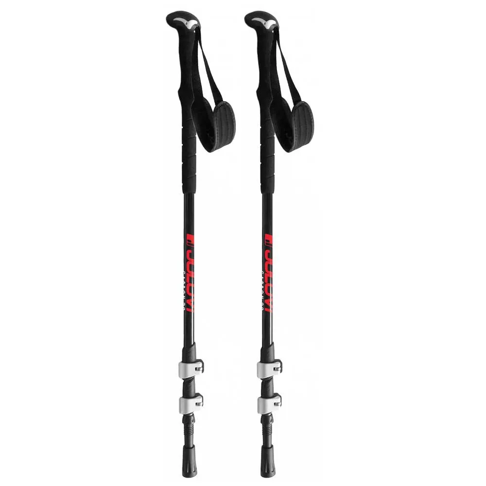 Joluvi Carbon Klamp 2.0 Spaserstokker, Black / red, 65-135cm Joluvi Carbon Klamp 2.0 Spaserstokker, Black / red, 65-135cm