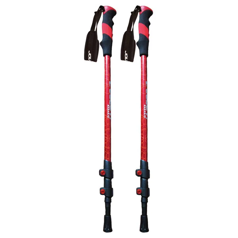 Joluvi Naranjo Spaserstokker, Red / black, 65-135cm Joluvi Naranjo Spaserstokker, Red / black, 65-135cm