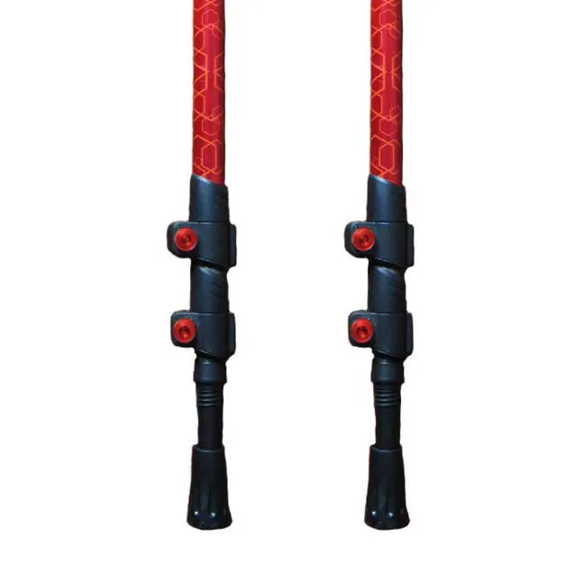 Joluvi Naranjo Spaserstokker, Red / black, 65-135cm Joluvi Naranjo Spaserstokker, Red / black, 65-135cm