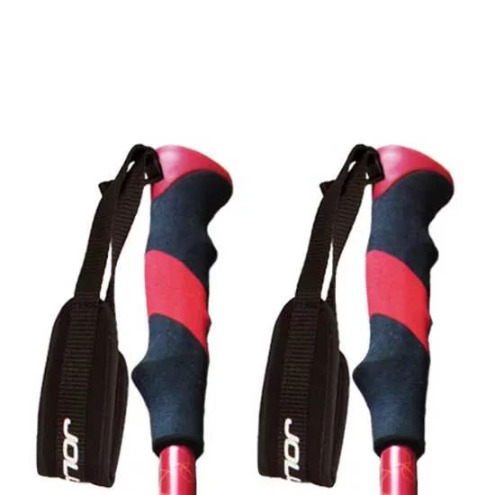 Joluvi Naranjo Spaserstokker, Red / black, 65-135cm Joluvi Naranjo Spaserstokker, Red / black, 65-135cm