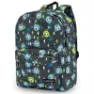 Joluvi Quattro Print Ryggsekk, Black / green / yellow
