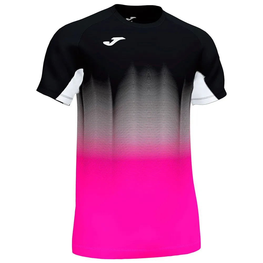 Joma Elite Vii Kortarmet T-skjorte male, Black / fluor pink / white Joma Elite Vii Kortarmet T-skjorte male, Black / fluor pink / white