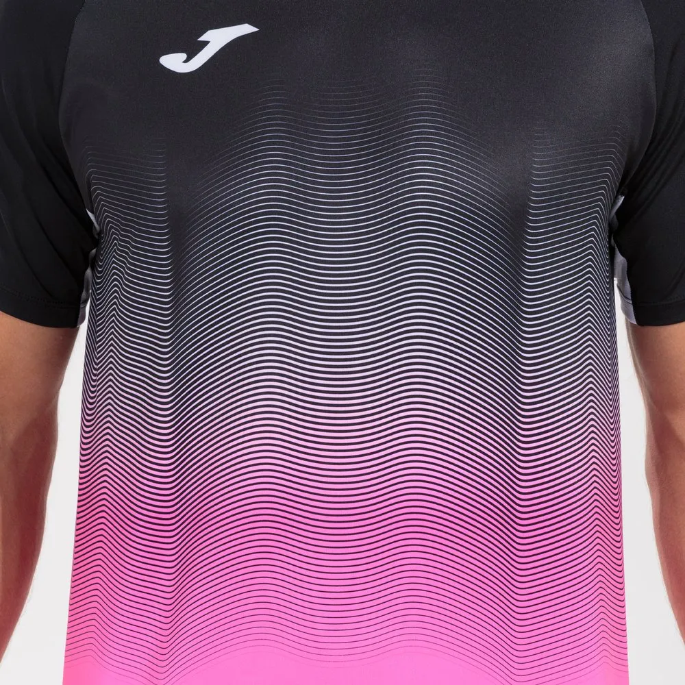 Joma Elite Vii Kortarmet T-skjorte male, Black / fluor pink / white Joma Elite Vii Kortarmet T-skjorte male, Black / fluor pink / white