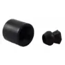 Jr Products Dørholder For Støtfanger Med Lav Profil, Black, 38.1 x 31.75mm